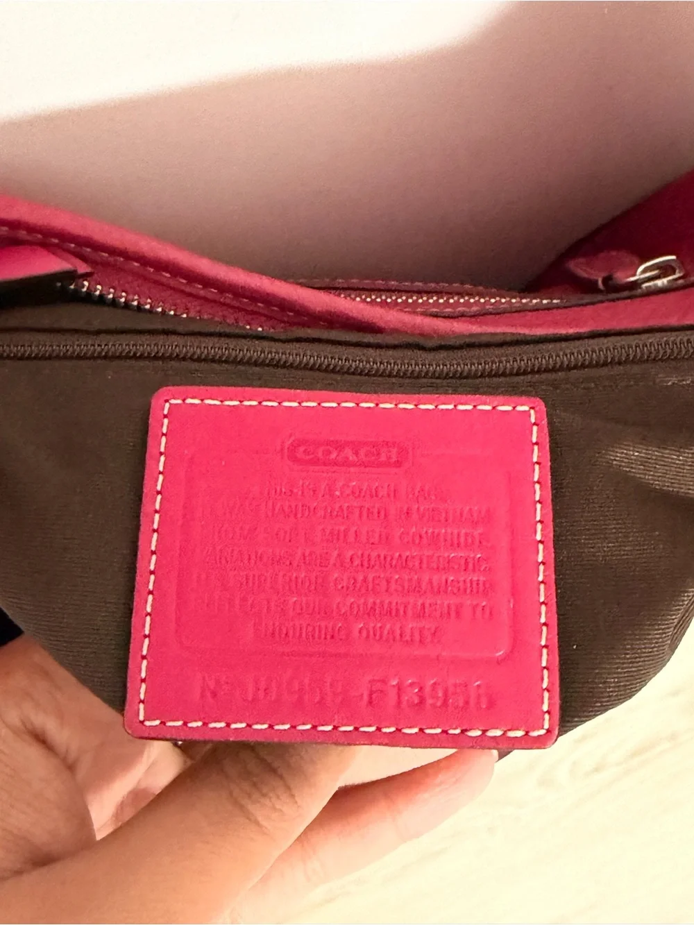 Coach pebbled shoulder bag